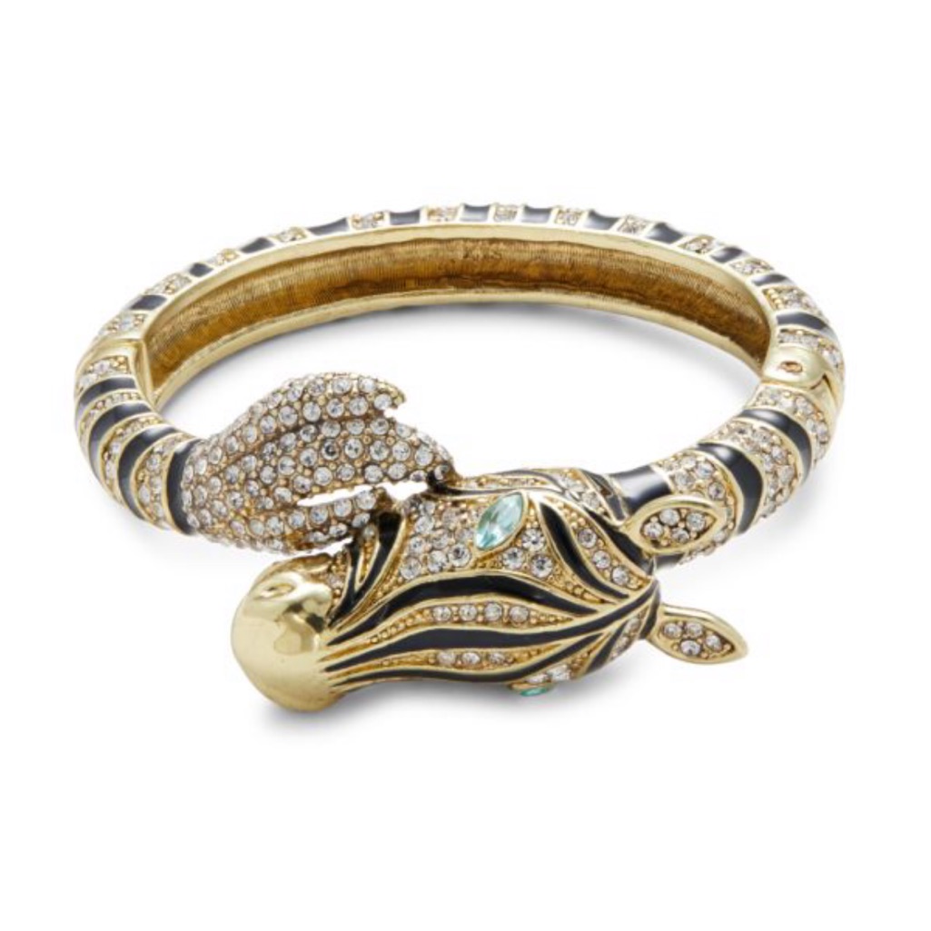 Heidi Daus Enamel Crystals Zebra Bracelet 148$